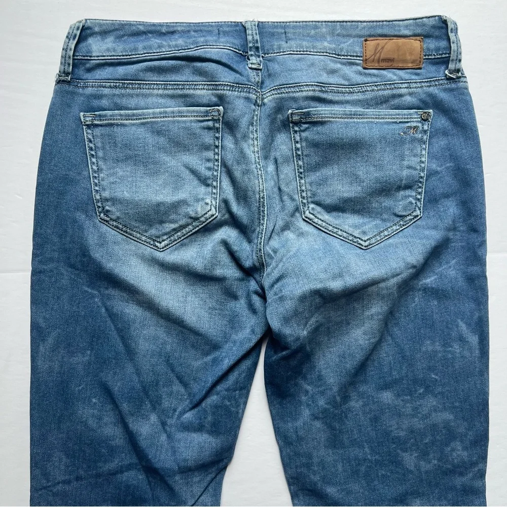 Mavi Alexa Slim Mid Rise Blue Skinny Jeans Size 28W 32L Cotton Stretch - Picture 9 of 11